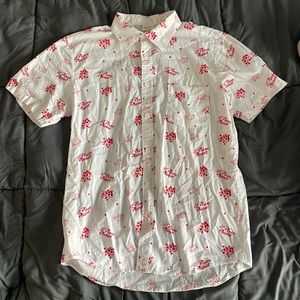 TOY STORY PIZZA PLANT mens button down